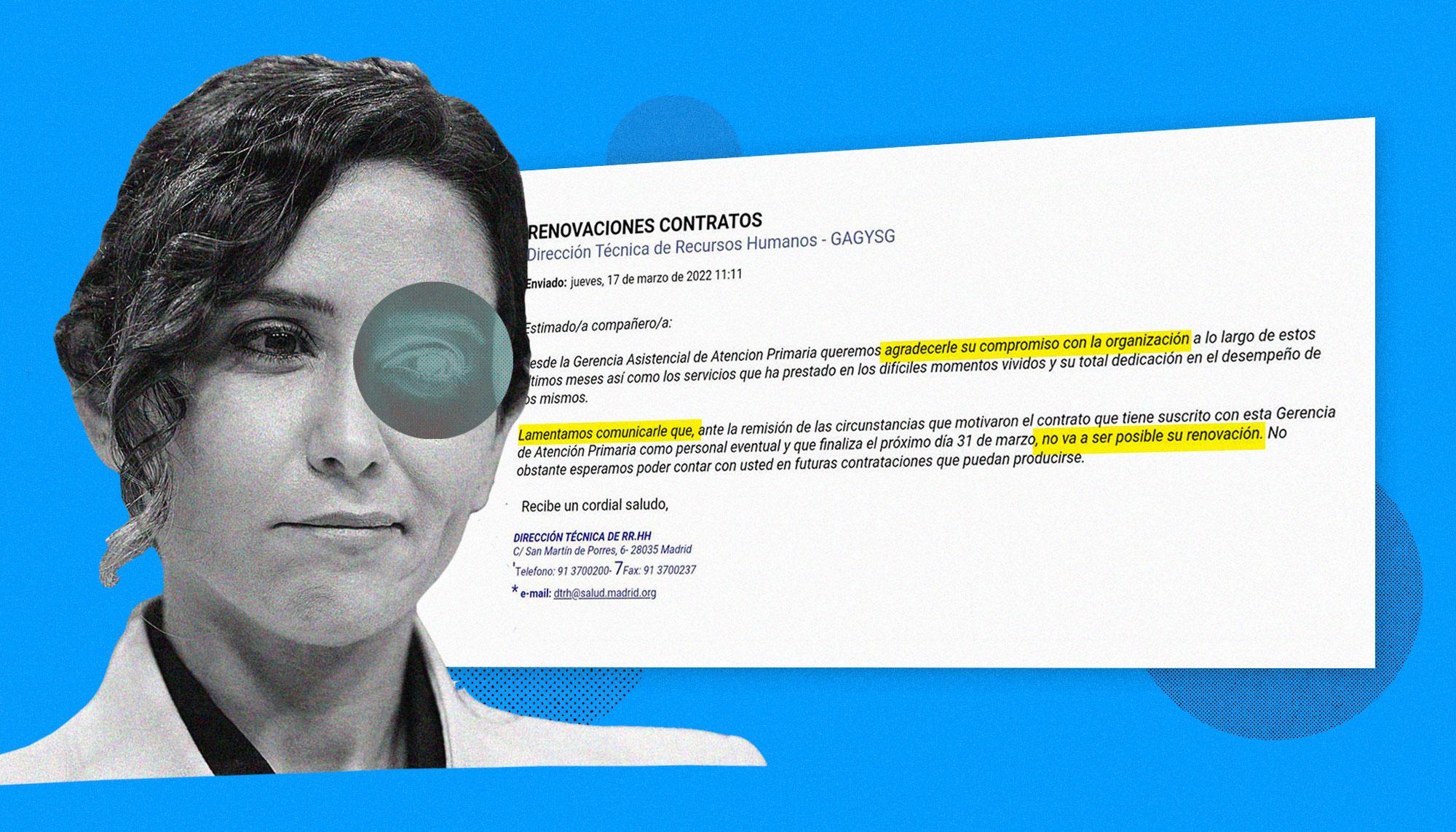 montaje ayuso despidos